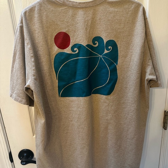 Patagonia Men's Short Sleeve Tee in Tan - Picture 2 of 3